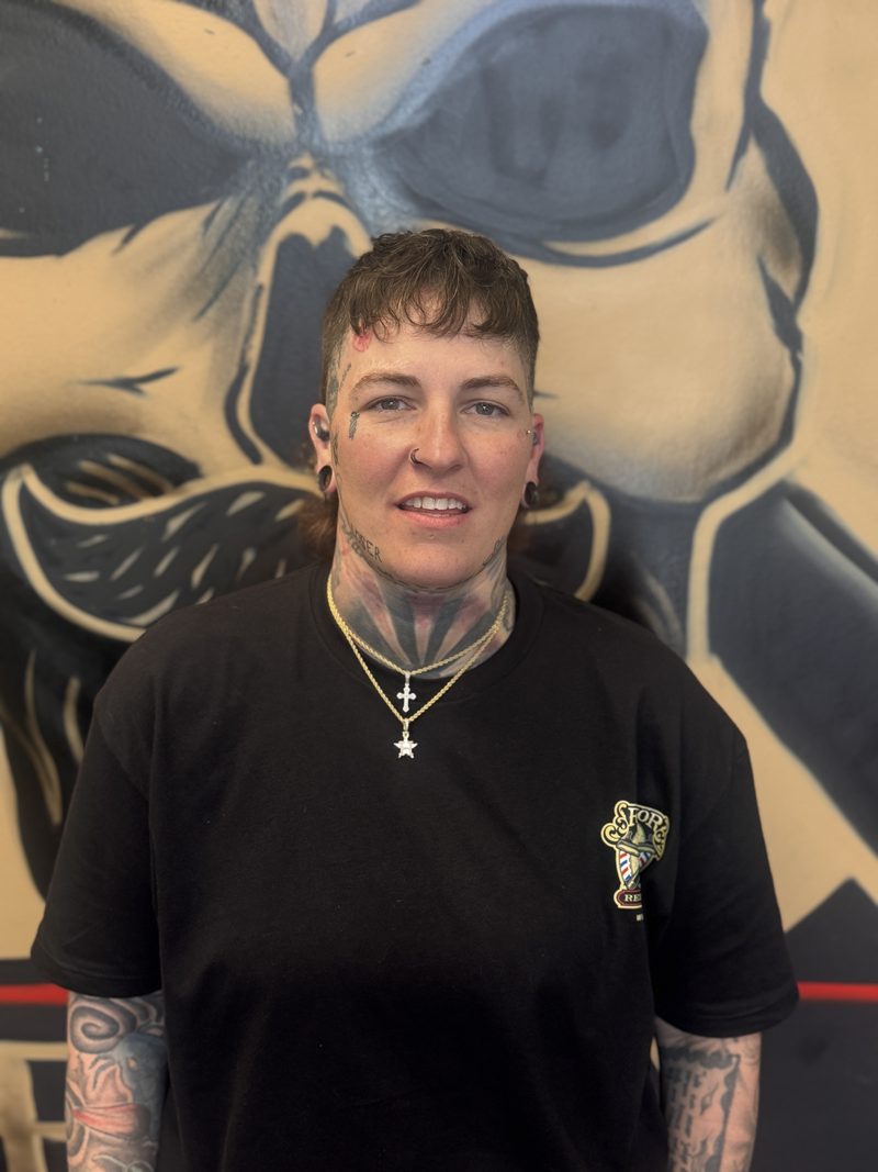 Portrait of Britt Parker, Founding Barber at Razor Republic