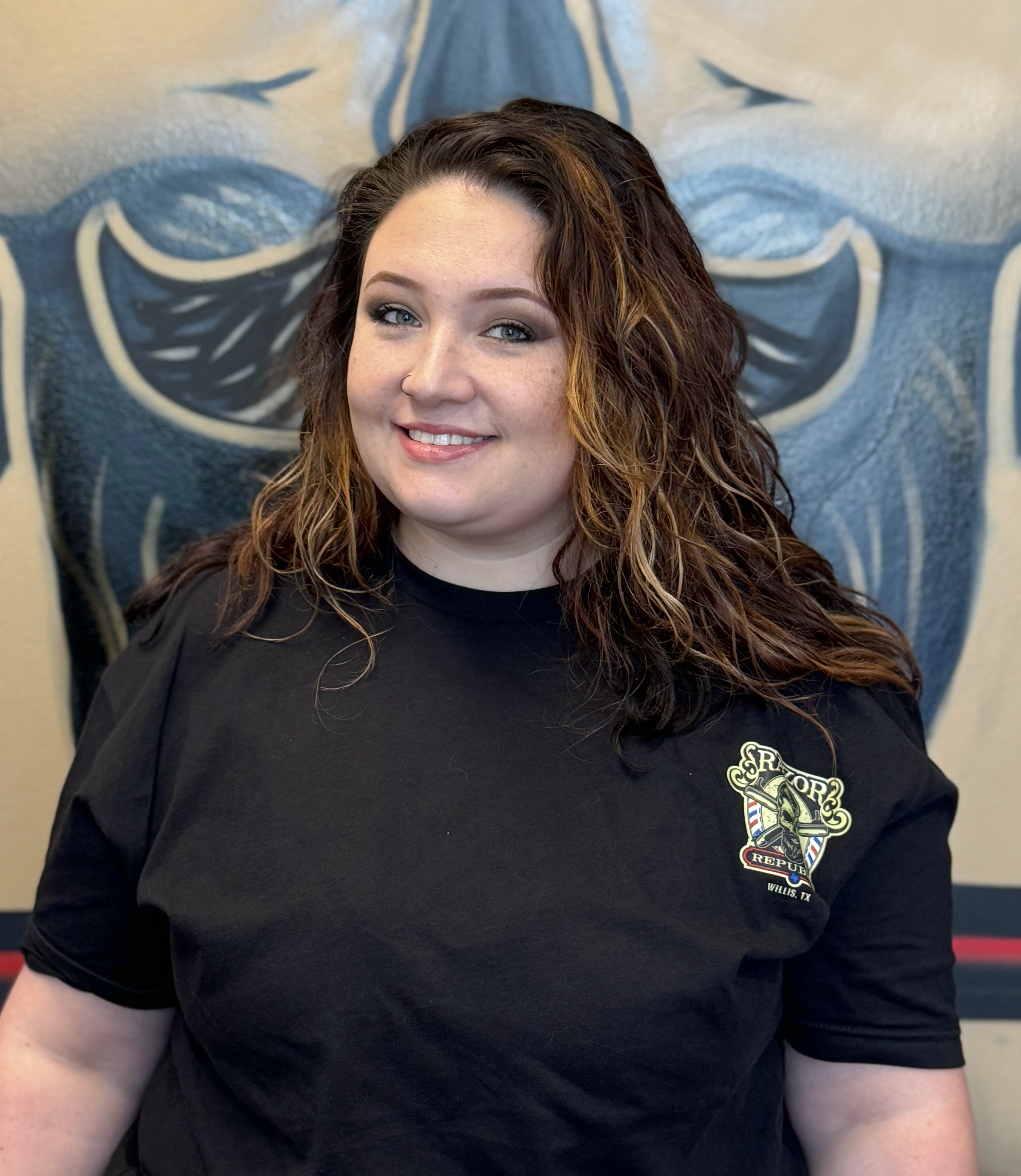 Portrait of Courtney, Master Barber at Razor Republic